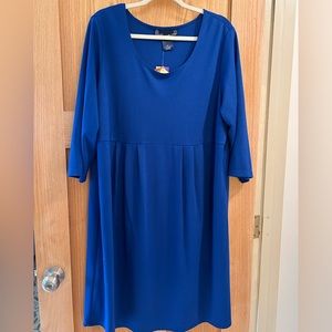 Susan Graver / Style blue dress size 1x